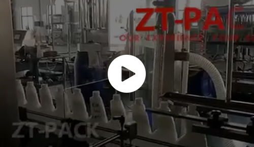 Glass cleaner packing line